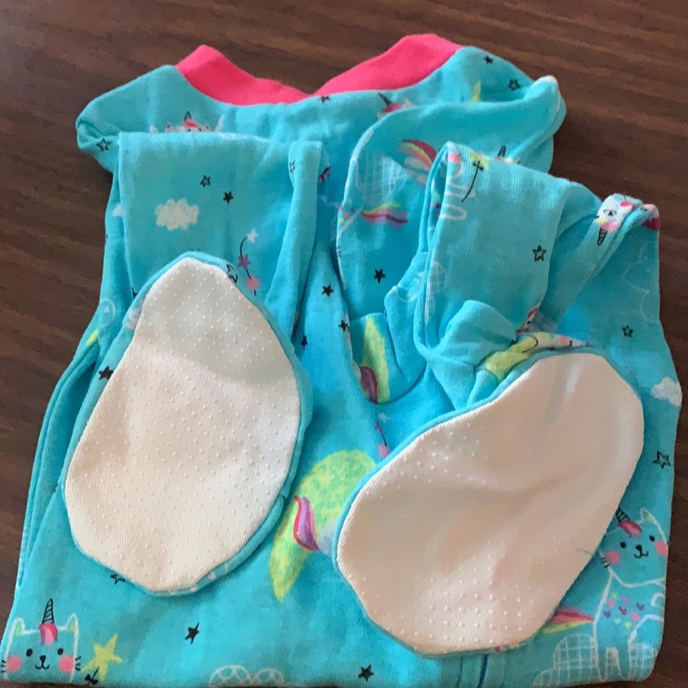 Brand new with tags: Cat unicorn rainbow footie - Picture 4 of 5